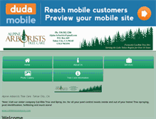 Tablet Screenshot of alpinearboriststreecare.com